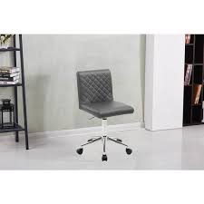 Barry 24 5 Faux Leather Swivel Office Chair In White Bn1146w