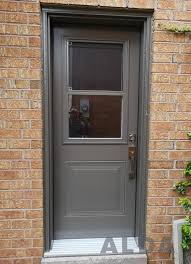 Grey Side Entrance Door With Window