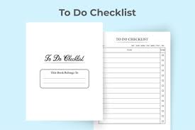 book kdp interior notebook task list