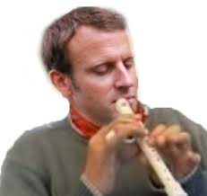 Résultat de recherche d'images pour "emmanuel macron joueur de flute"