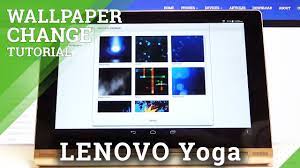 how to change wallpaper in lenovo yoga