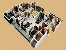 4 Bedroom Apartment House Plans
