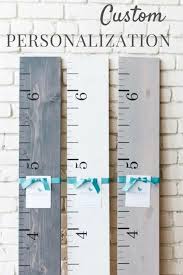 Personalized Wooden Growth Chart Rustic House Growth