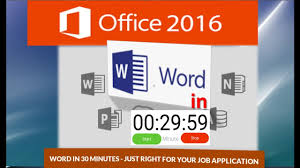 Word Tutorial Learn Word In 30 Minutes Just Right For Your Job Application