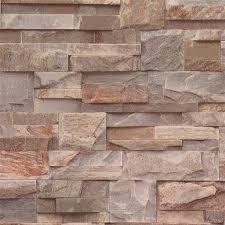 Realistic 3d Brown Slate Brick Stone