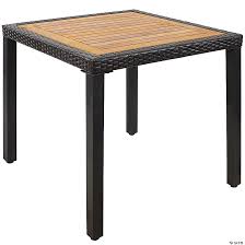 Faux Wicker Resin Patio Dining Table