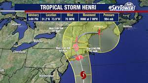 Tropical Storm Henri tracks toward ...