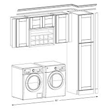 Hampton Bay Shaker 82 In W X 24 In D X 84 In H Ready To Assemble Laundry Kit With Assembled Wall And Pantry Cabinets In Satin White