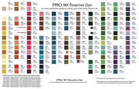 Pro Mx Reactive Dye Color Card Color Mixing Chart How To