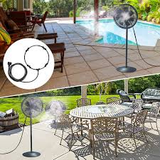 outdoor misting fan cooler water