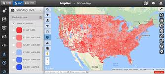 create a map from zip codes maptive