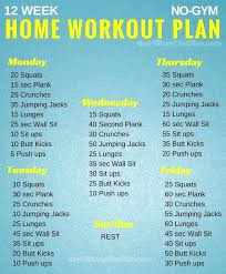 beginner home workout routine 4 week