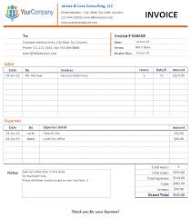 Invoice Template For Consulting Company And Individual Consultants