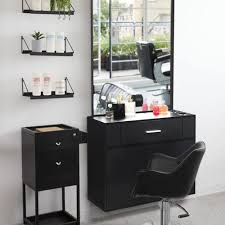 wall mount barber salon station with