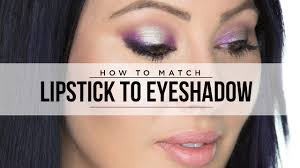 match your eyeshadows to your lipstick