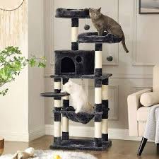 cat tree for large cats with hammock