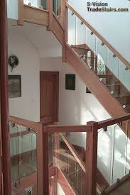 Glass Barading Oak Handrail With