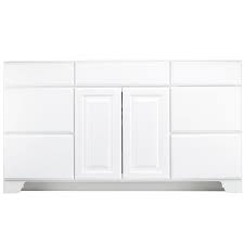 The said vanity cabinets for bathrooms help in organizing things inside the bathroom by providing a safe and organized place where bathroom articles can be put. Kraftmaid 48 In White Bathroom Vanity Cabinet In The Bathroom Vanities Without Tops Department At Lowes Com