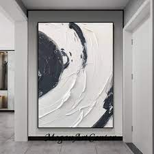 Large Black And White Wall Art Black