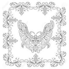 Creative relaxing play for kids and adults! Butterfly Abstract Mandala Coloring Page Royalty Free Cliparts Vectors And Stock Illustration Image 63768960