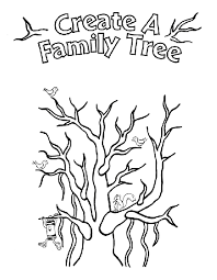 You want mixture of thick and thin lines. Family Tree Coloring Page Crayola Com