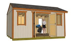 16x12 saltbox shed plans