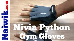 Nivia Python Gym Gloves Large Black