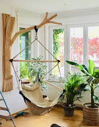 wooden hammock chair stand
