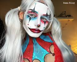 clown makeup for halloween create an