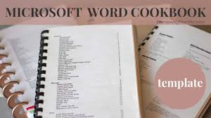 create a family cookbook template
