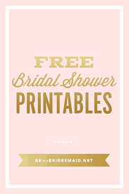 Free Printables For Bridal Shower Planning