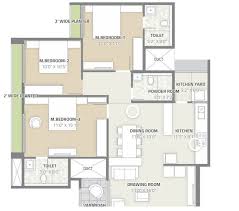 Two Bedroom Apartment Floor Plan With