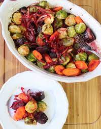 Roasted Beets Brussel Sprouts gambar png