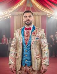 circus themed gala attire face swap
