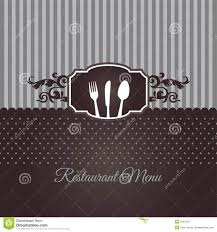 Restaurant Menu Cover In Chocolate Brown Stock Vector Illustration
