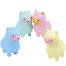 smooshy stress alpacas toy