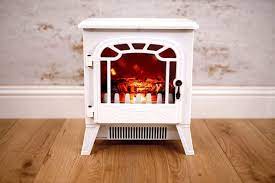 Traditional White Electric Fireplace