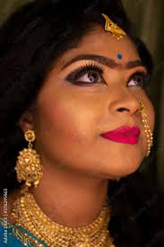 indian with reception party makeup