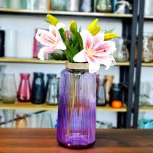 decoration color glass vase