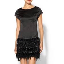 Pim And Larkin Feather Cocktail Dress Nwt