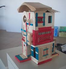 As with previous popsicle stick model projects, tools used were basically carving and sanding tools. 15 Homemade Popsicle Stick House Designs Hative