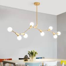 Contemporary Organic Branching 8 Light Chandelier For Dining Room Chandeliers