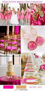 Rose gold is a romantic color without any doubt, combining the glamour and elegance of gold with a delicate pink hue. 11 Best Hot Pink Wedding Color Combinations Ideas Colorsbridesmaid