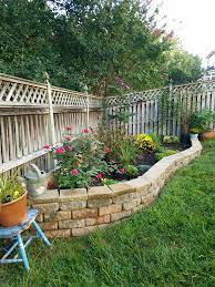 Raised Garden Bed Against Fence