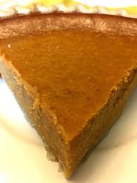 homemade pumpkin pie slice