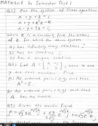 Solved Math 2118 In Semester Test I Q1
