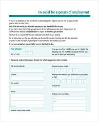 Free 7 Sample Employment Expenses Forms In Word Pdf
