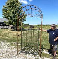 Metal Sunburst Arbor Entrance Gate