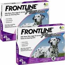 Details About Frontline Plus For Dogs 4588 Lbs Purple 12 Month
