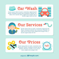 The best selection of royalty free banner car wash vector art, graphics and stock illustrations. Free Vector Car Wash Banner Template